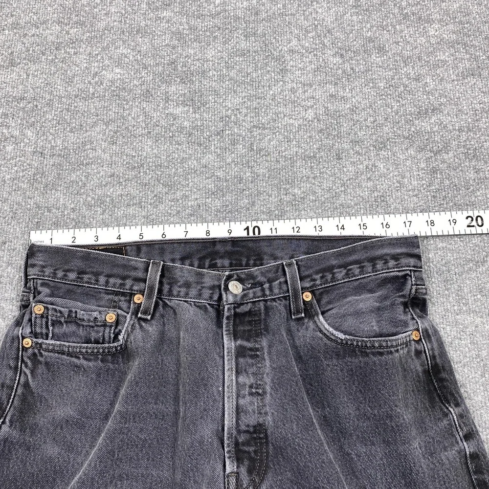 Vintage Levis 501 Jeans Mens 36x30 Fit 34x29 Black‎ Straight Leg Button Fly